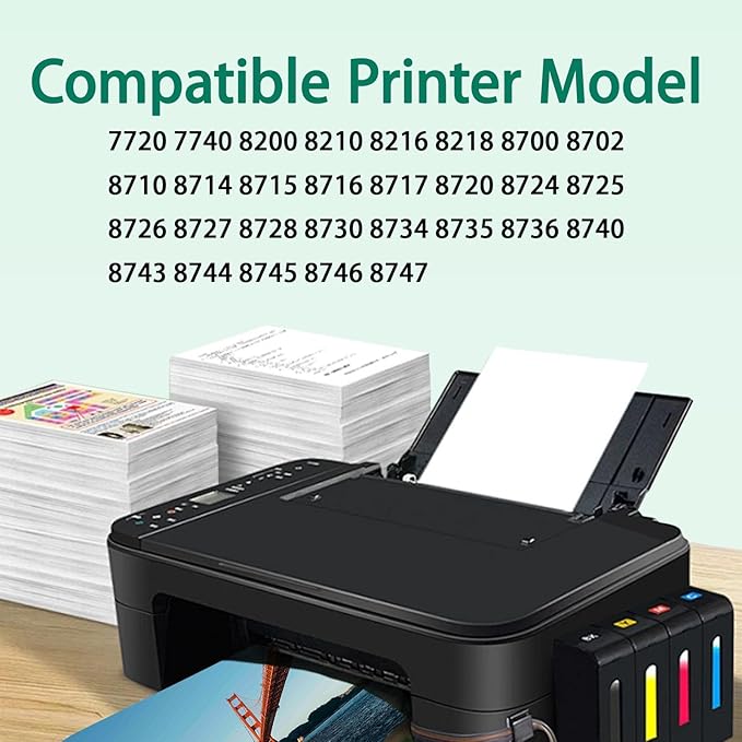 LPRINTCI 952XL Ink Cartridges Combo Pack Compatible for 8710 7740 Printer for OfficeJet Pro 8720 8725 8210 8715 8702 8740 7720 8730 8216 Printer （4-Pack）