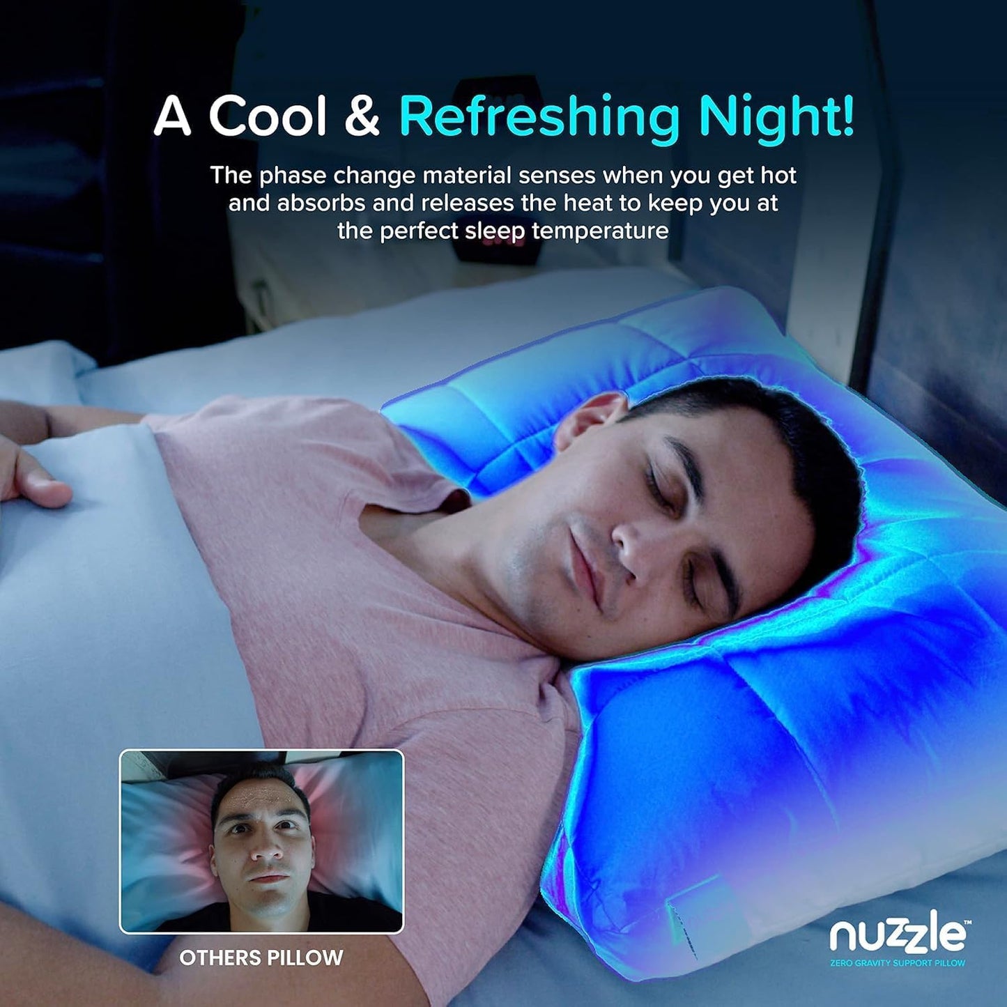 Skiennix Cooling Adjustable Pillows - Luxury Queen Size Set of 4 for Side Sleepers | Soft & Firm Comfort