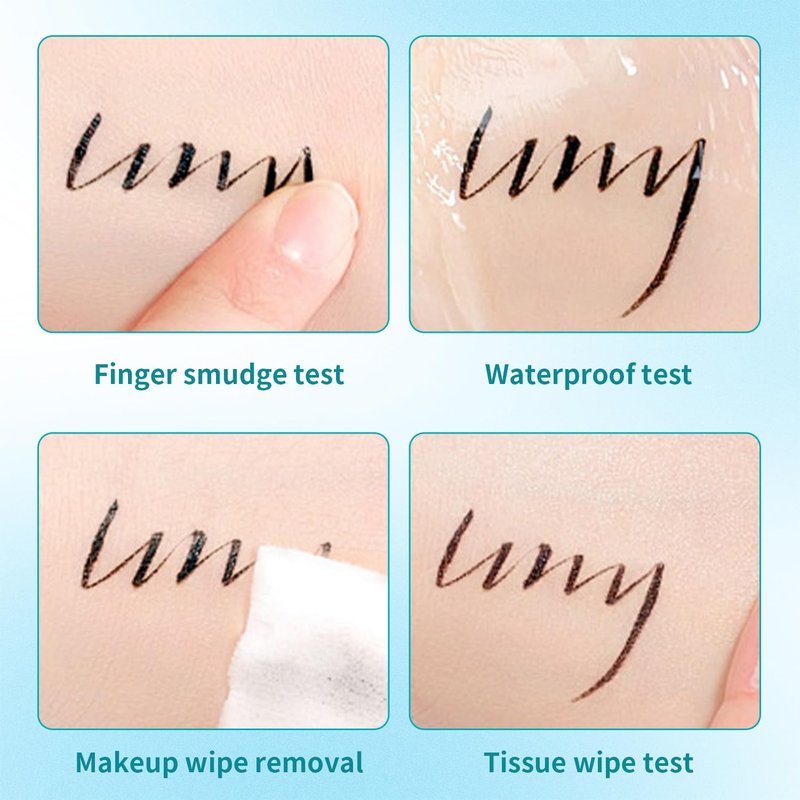 Liquid Eyeliner - Smudge-Proof Felt Tip Pen | Long-Lasting High-Pigmented Vegan Liner - Jet Black, 0.04 oz