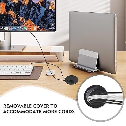 Femeng 2 Pcs Desk Grommet 1.5Inch, ABS Plastic Desk Hole Cover, U-Shaped Desk Wire Hole Insert for Office Home School Computer Desk Equipment Cable Cord Organizer