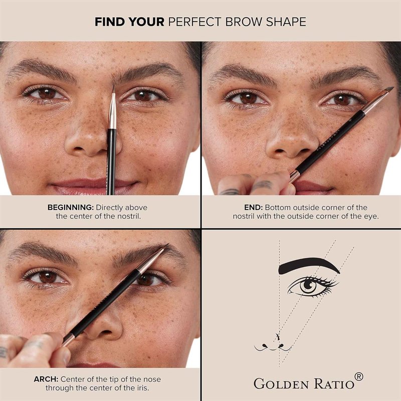Anastasia Beverly Hills Mini Brow Definer - 3-in-1 Triangular Retractable Eyebrow Pencil for Outlining & Filling | Travel Size
