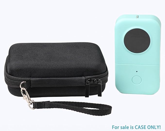 inDomit Labels Printer Case Compatible with Nelko P21/TYPONOS P21/Niimbot D11/Phomemo D30 D35/JADENS D11/ORGBRO X1 X3 S001 Label Maker Machine, Mesh Pocket for Label Printer Tape Accessories