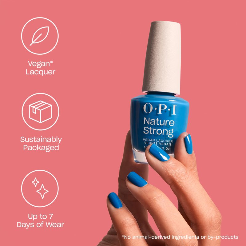 OPI Nature Strong Simply Radishing | Opaque Dark Pink Crème Natural Origin Nail Polish | Plant Based, Vegan, Cruelty Free