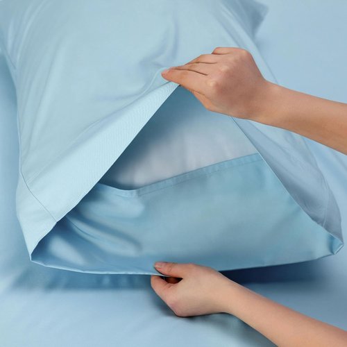 Bedsure Cooling Twin XL Sheets - Breathable Rayon from Bamboo | Soft, Deep Pocket Up to 16 Inches, Aqua