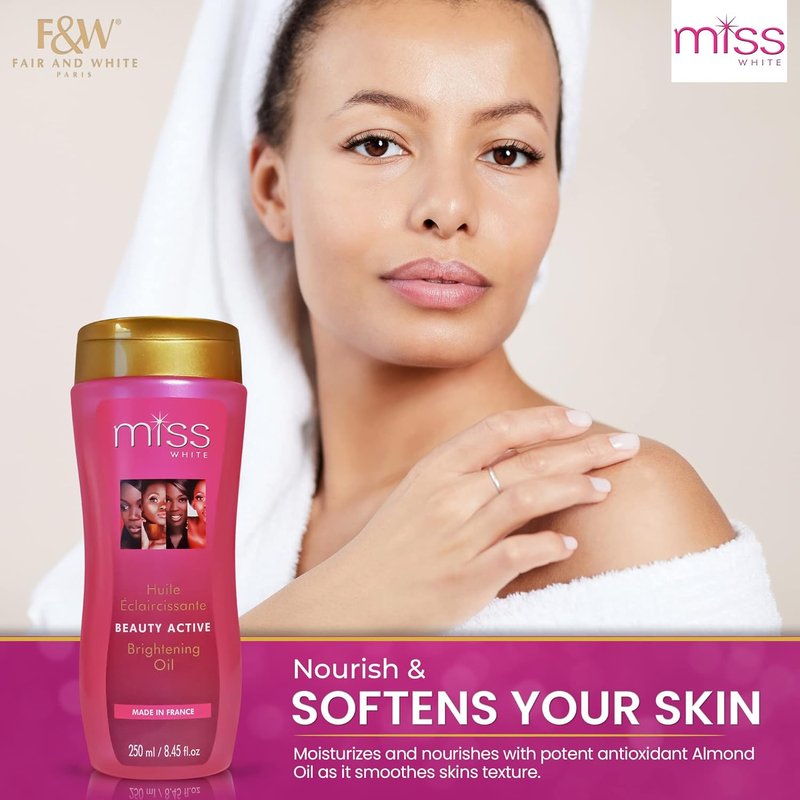 Miss White Brightening Oil - Skin Brightening with Almond Oil | 250ml