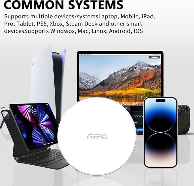 Aiffro P10 Magnetic PSSD 1TB，for iPhone MagSafe Portable SSD, Upto 2000MB/s-Type-C, SM2320，USB 3.2 Gen 2x2 20Gbps, Connectivity, Updated Firmware - Portable Magnetic External Solid State Solution