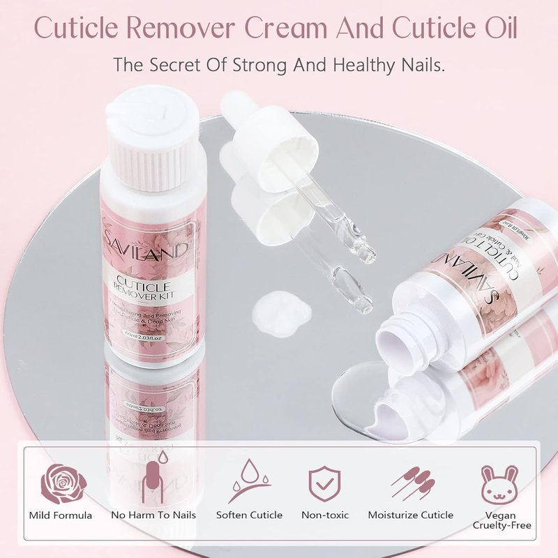 Saviland Nail Sterilizer Tool & Cuticle Remover Oil Kit | Professional Nail Care Essentials