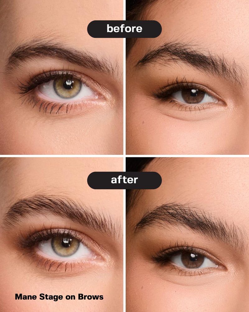 anagram Mane Stage All-in-One Hair & Brow Sculpt, Clear, Gel, Flyaway Tamer, Brow Gel & Edge Control, Vegan & Cruelty-Free, 0.39 fl oz