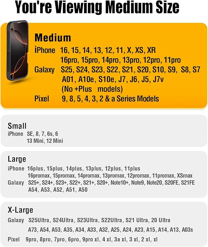 PiTau Holster for iPhone 17 & Pro 16 16pro 16e 15 15pro 14 14pro 13 13pro 12 12pro 11 11pro XR XS X, Samsung Galaxy S25 S24 S23 S22 S21, Cell Phone Belt Holder Clip Case, Men's ID Card Pouch, Pewter