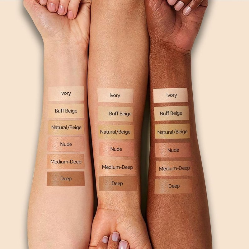 Cushion Foundation Concealer for Mature Skin - Lightweight CC Cream for Natural Finish | Perfect for Older Women