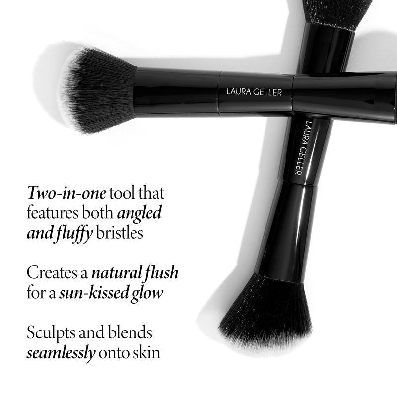 LAURA GELLER NEW YORK Baked Blush-n-Bronze, Rose Bronze and Dual-Ended Blush and Bronzer Brush