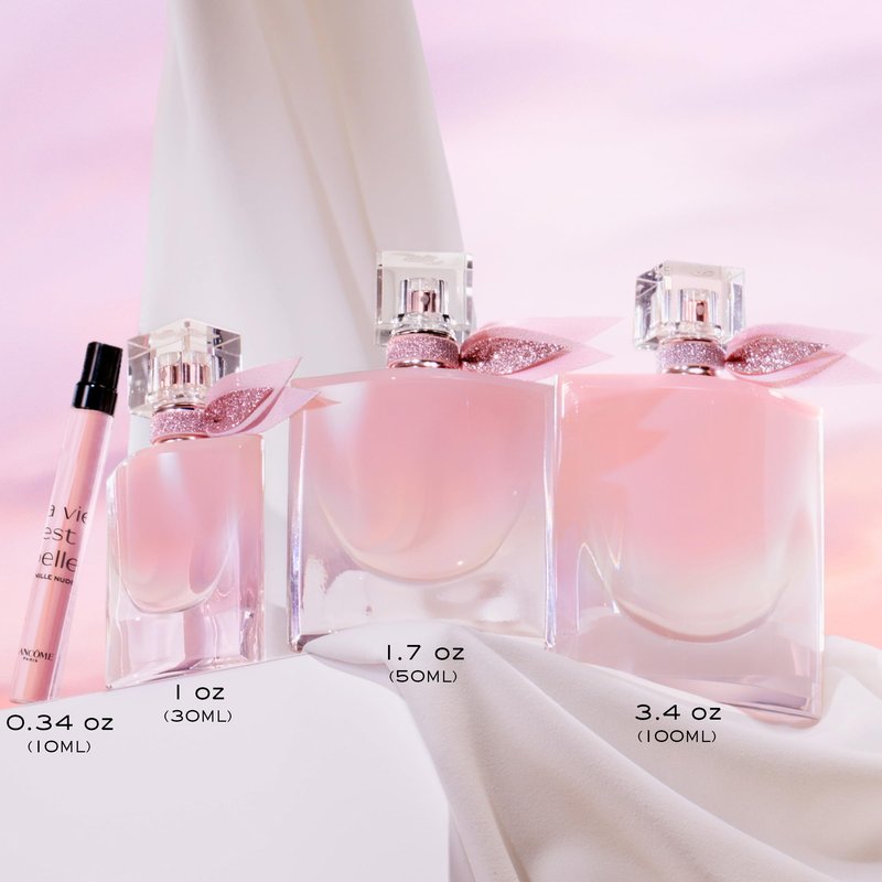 Lancôme La Vie Est Belle La Vie Vanille Nude Eau de Parfum - Long Lasting Fragrance with Notes of Solar Jasmine, Glazed Bourbon Vanilla, White Musk - Floral & Sweet Women's Perfume 3.4 Fl Oz.