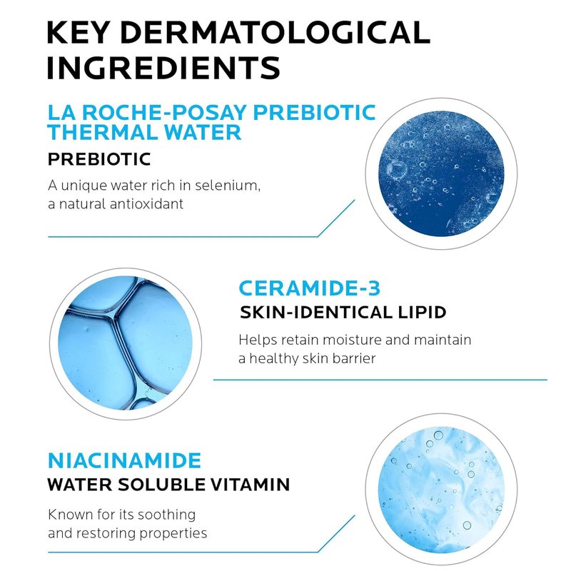 La Roche-Posay Toleriane Hydrating Face Cleanser - Gentle Daily Wash with Niacinamide & Ceramides for Sensitive Skin | Fragrance-Free