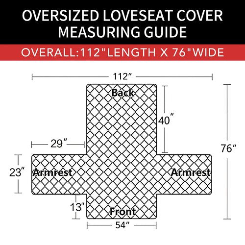 Easy-Going Sofa Slipcover Reversible Loveseat Sofa Cover Couch Cover for 2 Cushion Couch Furniture Protector with Elastic Straps for Pets Kids Dog Cat (Oversized Loveseat, Chocolate/Beige)