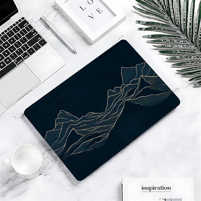 COTAIL Compatible with MacBook Air 13.3 13.6 Inch Case 2022 2021 2020 2019 Plastic Hard Shell Case Cover,13.3 Pro(A1706/A1708/A1989/A2159/A2289/A2338), Dark Mountains