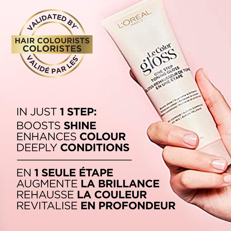 L’Oreal Paris Le Color One Step Toning Hair Gloss, Clear, 4 Ounce