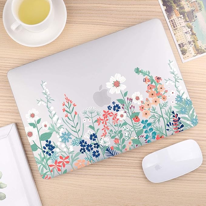CISSOOK Matte Frosted Wildflower Hard Shell Case for MacBook Pro 14 Inch 2026-2021 Release M5 A3434 M4 A3112 A3185 A3401 M3 A2992 A2918 A2779 M2 A2442 M1, Plastic Cover for MacBook Pro 14