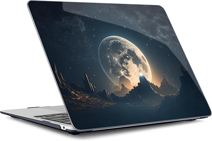 Batianda LumiArt Case for MacBook Air 13" M1 Chip, Moon in Sky