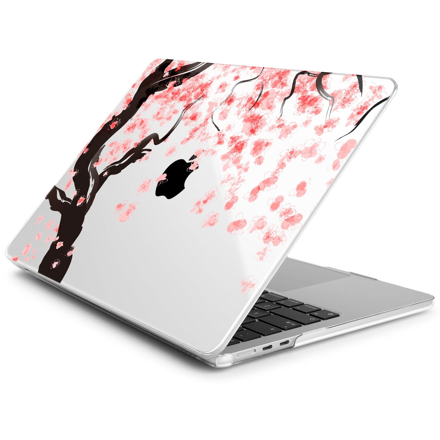 Batianda Premium Case for New MacBook Air 15 inch with M5 M4 M3 M2 Chip 2026 2025 2024 2023 Release, Designed Ultra-Slim Hardshell & Keyboard Cover & Screen Protector 4-in-1 Bundle, Cherry Blossoms