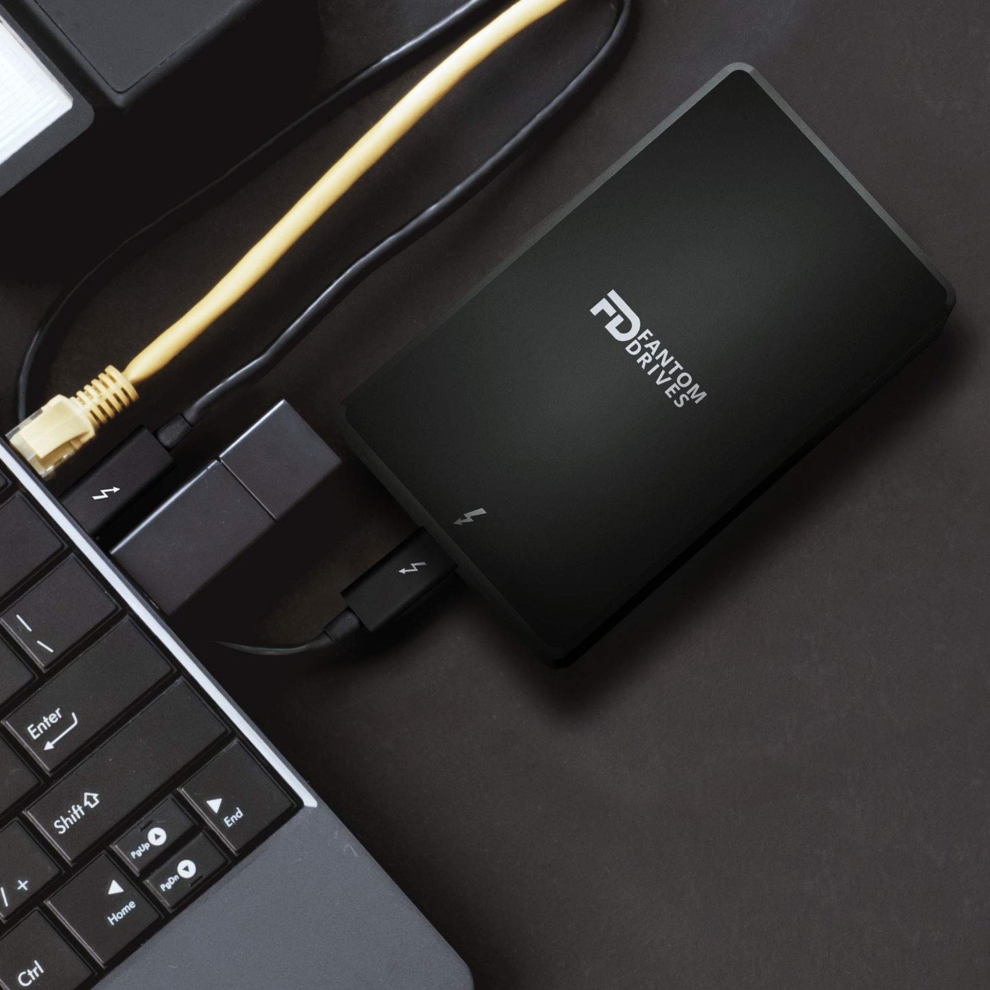 Fantom Drives Extreme 2TB External SSD - 2800MB/s, Thunderbolt 3 and 4, USB Type-C, Aluminum, 3D NAND TLC, TB3X-2300N2TB
