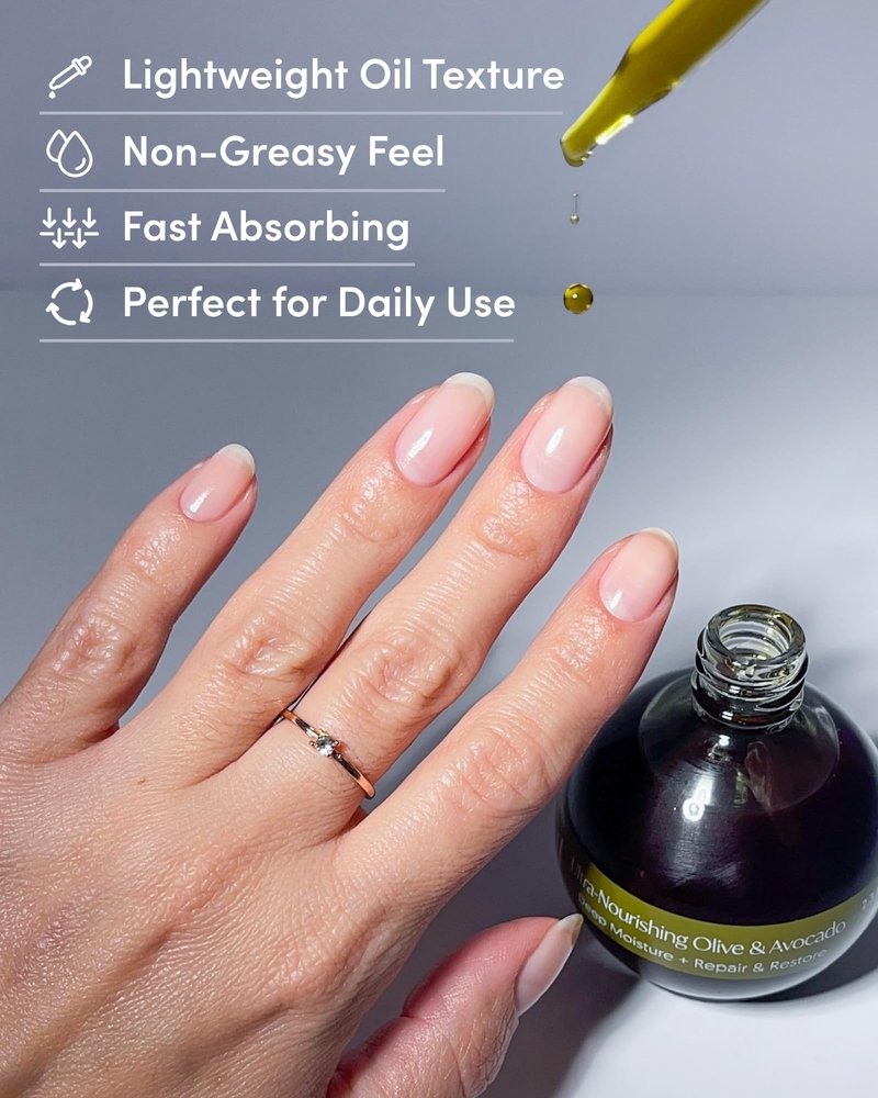ella+mila Nail Cuticle Oil with Olive & Avocado - Deep Moisture Cuticle Oil for Nails - Intense Hydration for Dry Cuticles - Vegan Nail Care Products - 2.3 fl oz