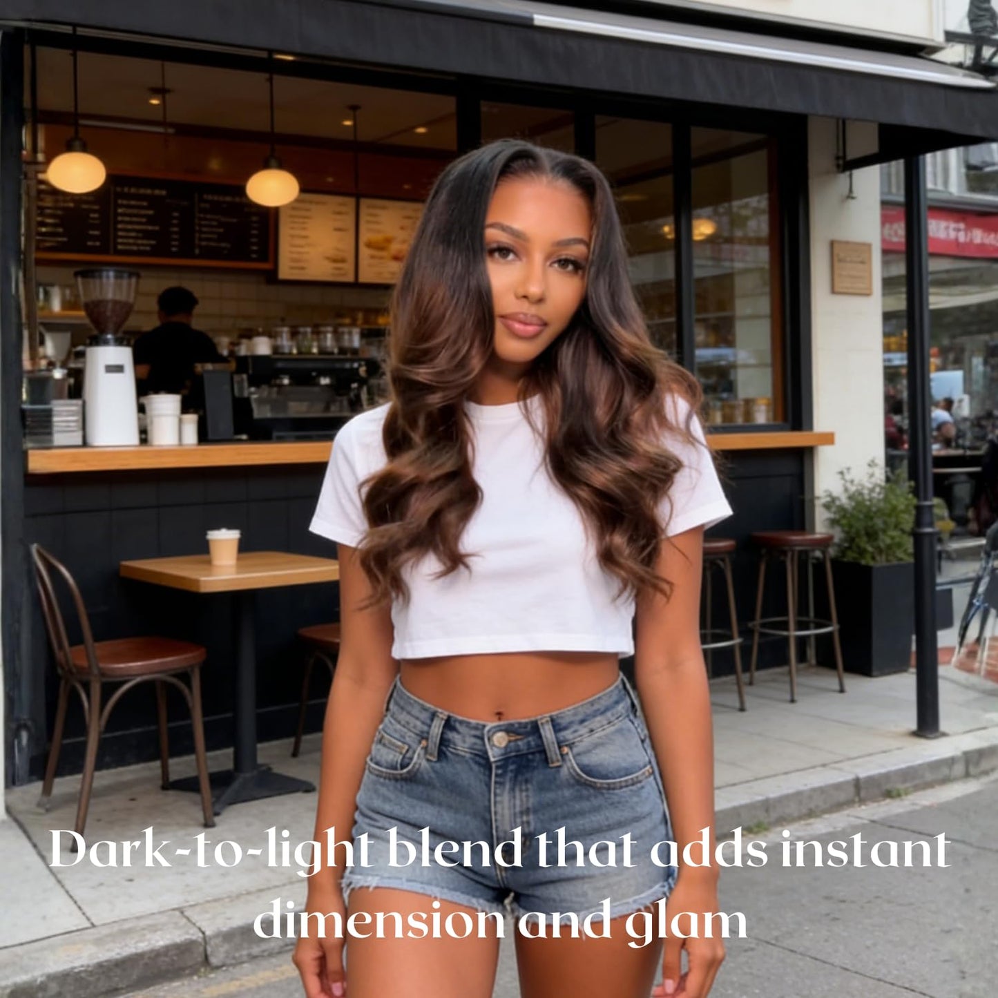 ANMETAN Chestnut Brown Ombre Color T1B/2/30 Human Hair Body Wave Single Bundle, Thick 12A Brown 3 Tone Ombre Bundles With Dark Roots 100% Remy Hair Wavy Sew In Quick Weave Keep Soft after Washes 12 IN