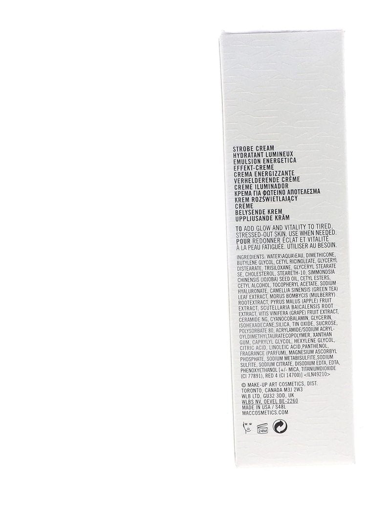 MAC Cosmetics Peachlite Strobe Cream - Radiant Glow Hydrating Primer | 1.7 oz