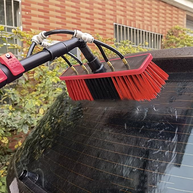 Photovoltaic Panel Cleaning,Cleaning Pole,Water Fed Telescopic Brush,Window Clean,Extendable Cleaner Conservatory Roof Cleaning Tools,7.2m/24FT