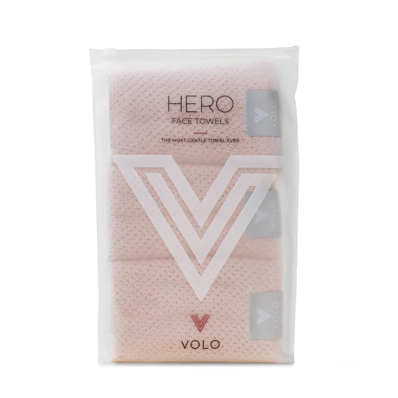 Hero Cloud Pink Face Towel - Reusable Microfiber Makeup Remover & Washcloths | Ultra Soft, Absorbent 3PK