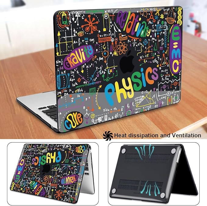 LCMOCICO for MacBook Air 13 Inch Case 2026 2025 2024 2023 2022 Release M5 A3449 M4 A3240 M3 A3113 M2 A2681, Scratch Resistant Plastic Hard Shell Case for MacBook Air 13.6 M5, Physical Chemistry1