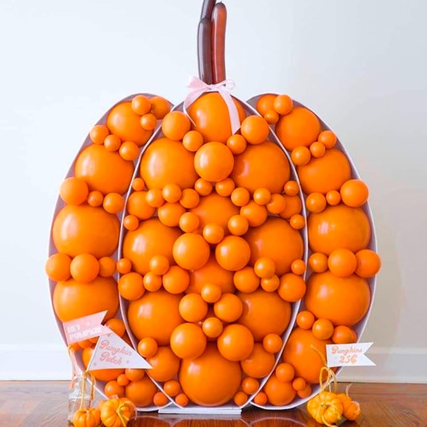 PartyWoo Orange Balloons - 120pcs Matte Fall Balloon Arch Kit | 18", 12", 10", 5" for Thanksgiving & Baby Showers
