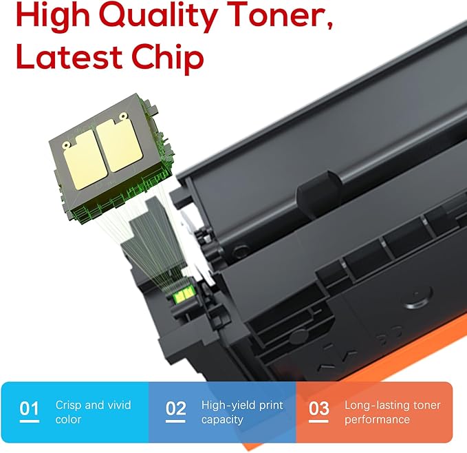 Jeostarky 067 067H Toner Cartridge High Yield Compatible for Canon 067 067H Color ImageCLASS LBP632Cdw LBP633Cdw MF653Cdw MF654Cdw MF656Cdw Printer (4 Pack), Black, CT067