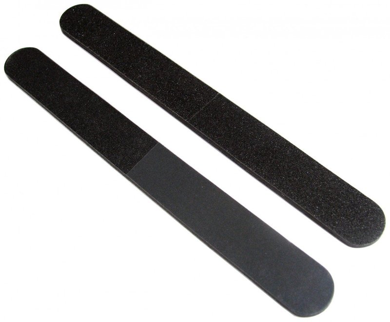 Professional Quality Nail File, Black 4 Way, White Center (100-180/240-600) 50 Pack