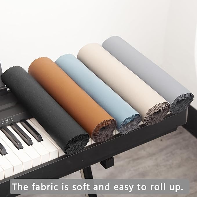 Mooson Keyboard Piano Cover, Digital Piano Dust Cover, Light Luxury Soft and Premium Surface, Thickening Electronic Organ Covering Keyboard Update Encasement (Blue)