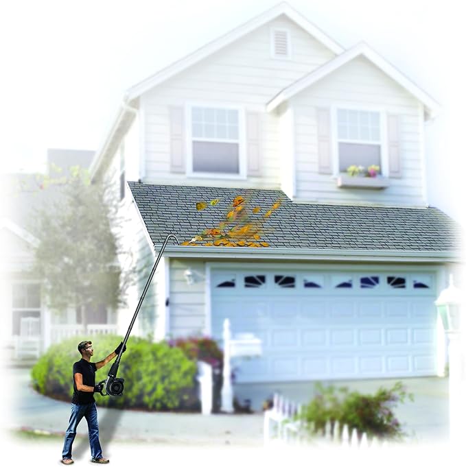 Leaf Blower Extension for Gutters with 1 Free Shoulder Strap fit for Black Decker 3 in 1 Electric Leaf Blower & Vac/Mulcher (BV3600 BV6000 BV6600 BEBL7000 LH4500)