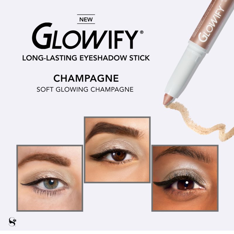 SeneGence Glowify Long-Lasting Eyeshadow Stick, Rose Gold, Multi-Use Highlighter for Eyes, Cheeks, Brow Bone, Effortless Application with Smooth, Velvety Finish