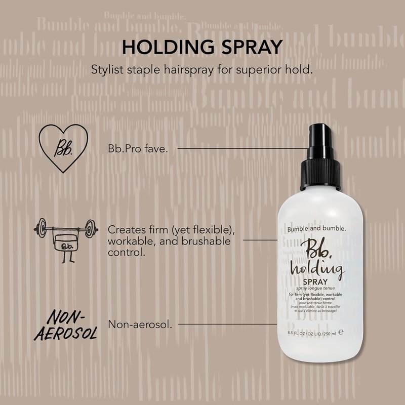Bumble and Bumble Non-Aerosol Hair Spray - Firm Hold for Curly, Wavy & Straight Hair | 8.5 Fl Oz