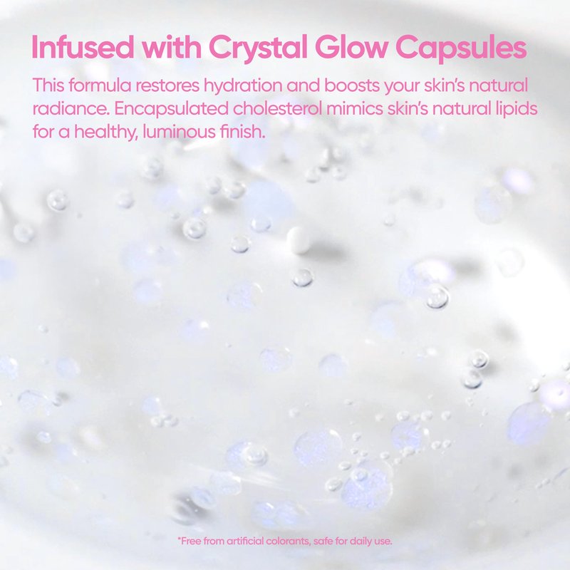 BANILA CO Dear Hydration Crystal Glow Essence | Dermatologist Tested | Crystal Capsule Serum with Pink Cactus & Hyaluronic Acid for Hydrating and Radiant Skin (50ml / 1.69 fl oz)