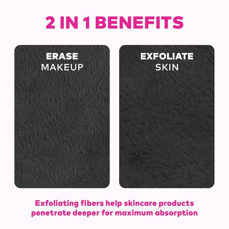 MakeUp Eraser Mini PRO 5-Pack | Effortlessly Remove All Makeup With Just Water - Includes Waterproof Mascara & More!
