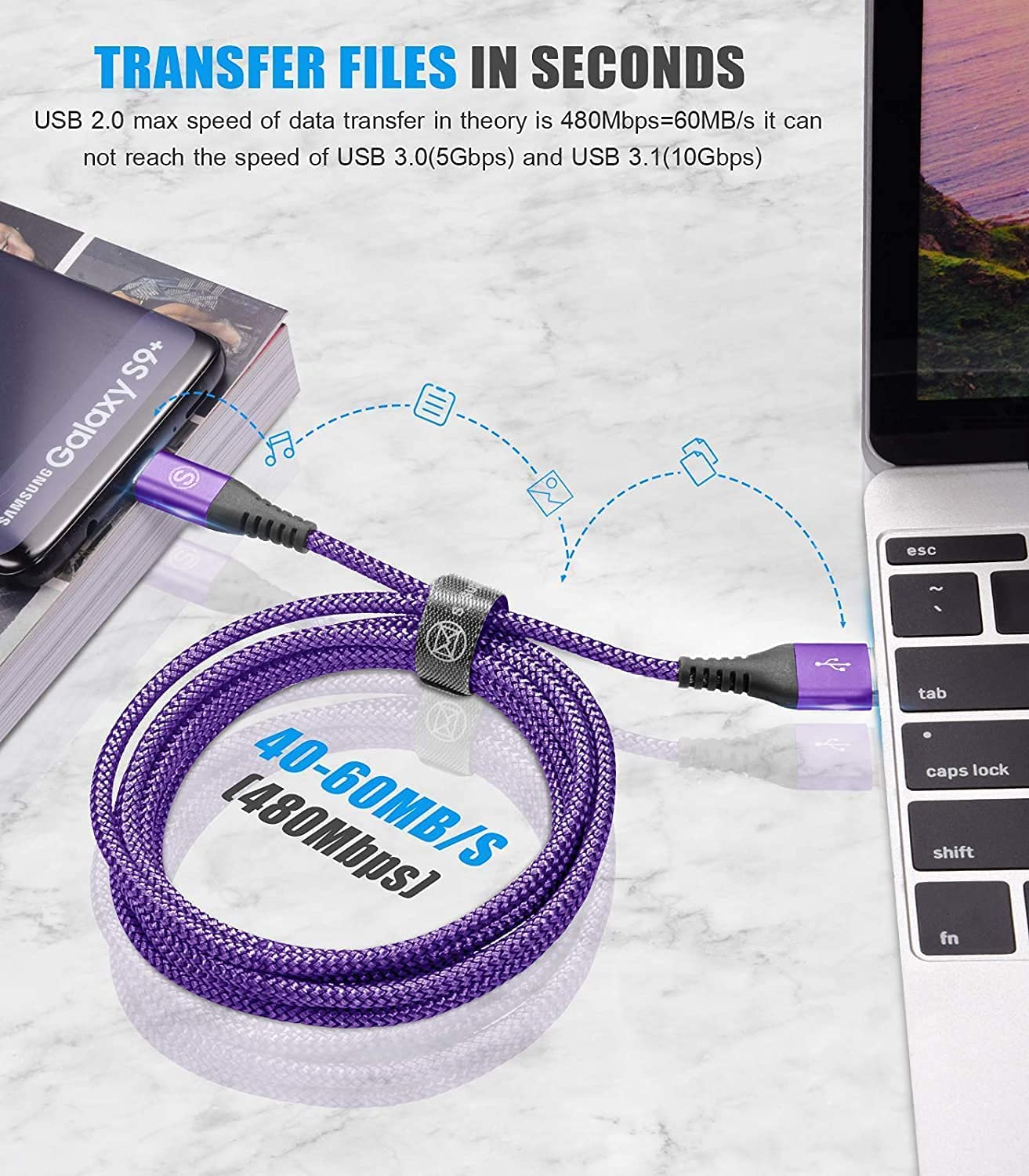 sweguard USB Type C Charger Cable [3-Pack,10ft+6.6ft+3.3ft] iPhone 16 Charger Nylon Braided Cord for iPhone 16 15 Pro Max Plus Samsung Galaxy S24 S23 S22 S21 S20 S10 Note 20 10 A54 Pixel LG Moto PS5