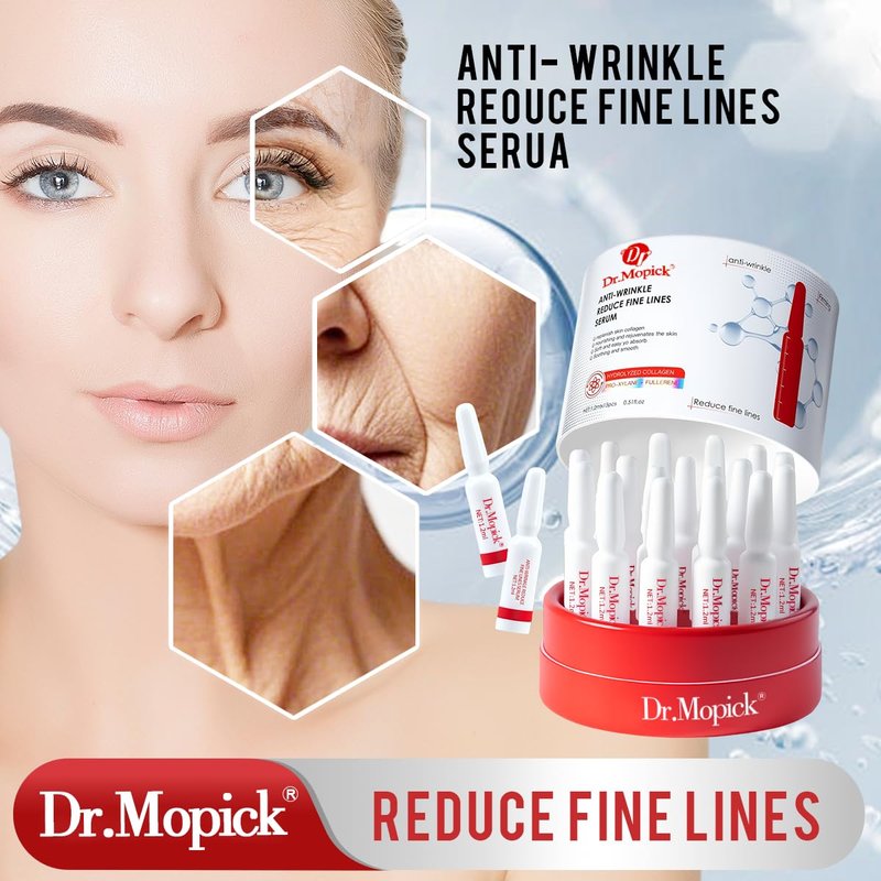 Padoro Dr.Mopick Anti-Wrinkle Essence Firming & Anti-Aging Facial Serum with Collagen Hyaluronic Acid for Smooth Skin