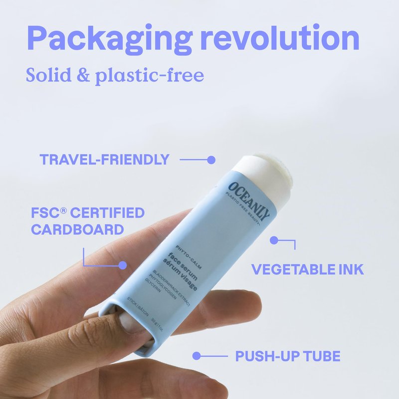 ATTITUDE Oceanly Face Serum Bar, EWG Verified, Plastic-free, Plant and Mineral-Based Ingredients, Vegan and Cruelty-free Beauty Products, PHYTO AGE, Unscented, 1 Ounce