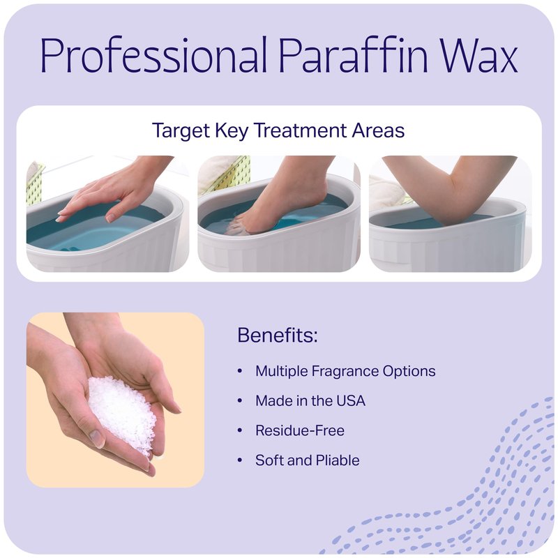 Therabath Paraffin Wax Refill - Thermotherapy - Use to Relieve Arthritis Discomfort, Stiff Muscles, & Dry Skin - For Hands, Feet, Body - Deeply Hydrates & Protects - Made in USA, 4 lb Lavender Harmony