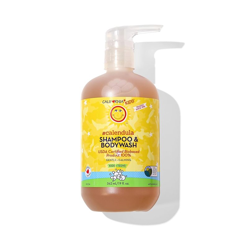 California Kids Shampoo & Body Wash - Soothing Calendula Formula | Hypoallergenic Lavender Scent | 19 oz