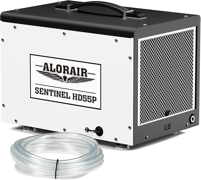 ALORAIR 120 PPD Crawl Space Dehumidifier with Pump, Commercial Basement Dehumidifier with Drain Hose, Compact Portable Auto Defrost Dehumidifier for Crawlspace and Under-House Use