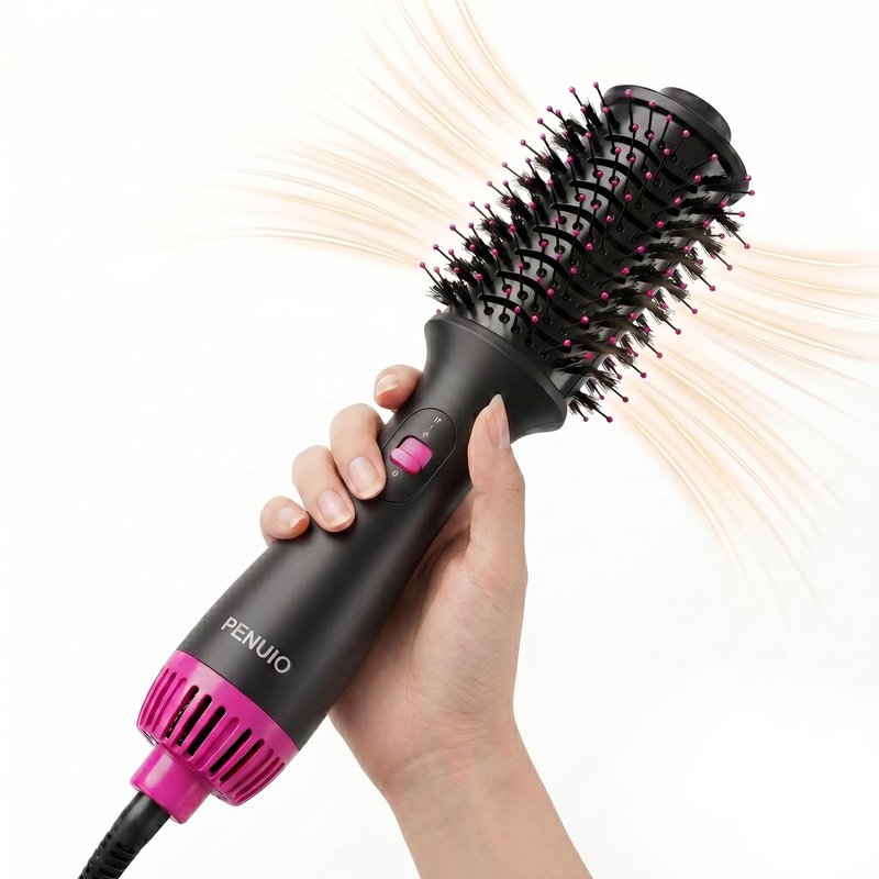 Hair Dryer Brush Blow Dryer 4-in-1 Hot Air Styler, Blowout Brush Hair Dryer Styler & Volumizer with Ionic |Oval Large Barrel|Anti-frizz Blowout for Medium Long Hair [NOT for Short Hair] 3.5''