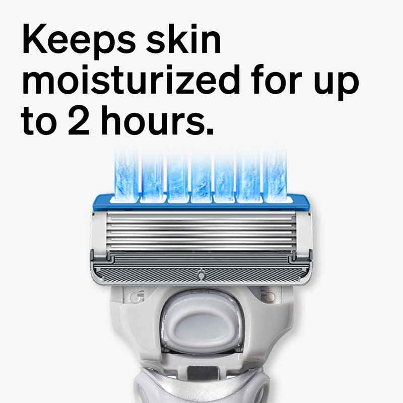 Schick Hydro Dry Skin Razors for Men | 5-Blade Mens Razors for Shaving, 1 Mens Razor Handle with 17 Razor Blades Refills