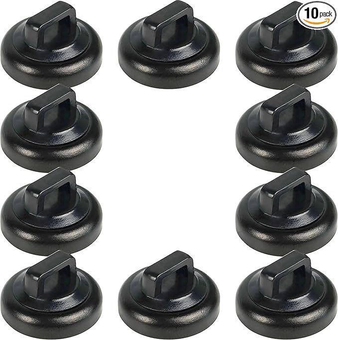 CNHABAGU Magnet Zip Tie Mount Magnetic Zip Ties Mount Base Holder Multipurpose Wire Cable Holder Mount Wire Clips Management for Home Office Marine Electrical Wiring (D19 10 Pcs)