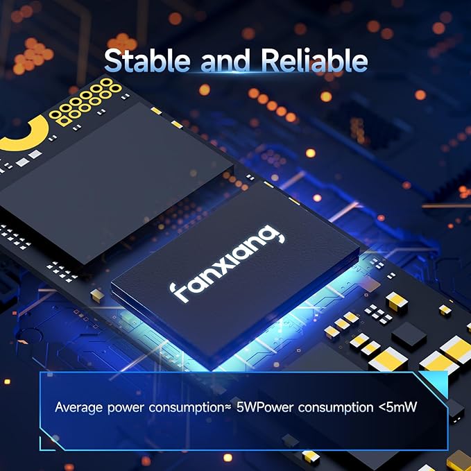 fanxiang 2TB NVMe SSD PCIe Gen4 M.2 SSD for PS5, Up to 5000 MB/s, Internal Gaming 3D NAND SLC Cache Solid State Drive Upgrade Storage for PC/Laptops S690Q