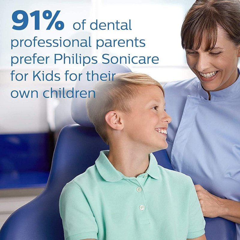 Philips Sonicare Kids Bluetooth Rechargeable Electric Toothbrush - Interactive Design for Ages 3+